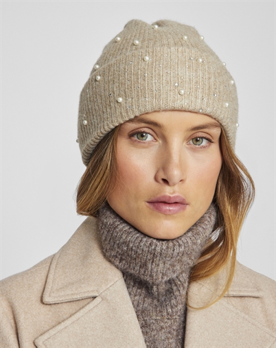  Vila - VISumm Beanie Hue - Natural Melange 